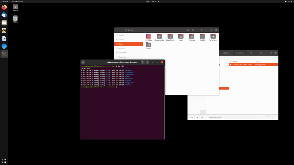 Свеже-установленный Ubuntu